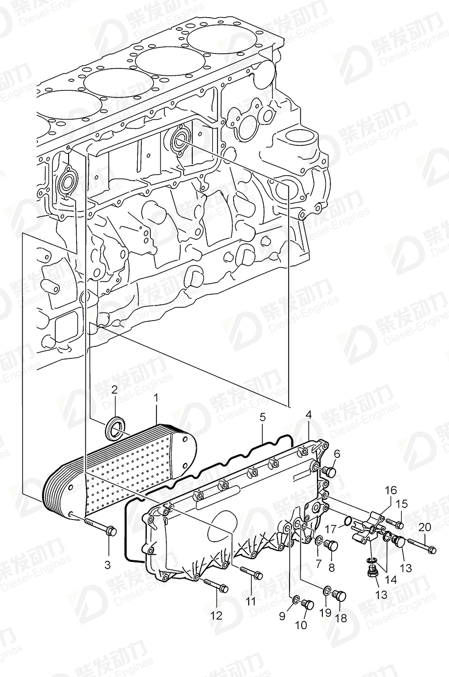 VOLVO Spacer 3888580 Drawing